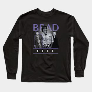 Brad pitt +++ 90s retro fan Long Sleeve T-Shirt
